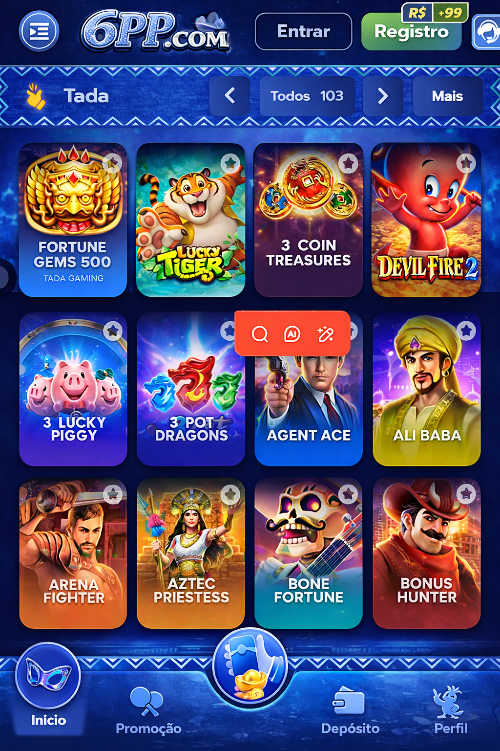 77 slots 